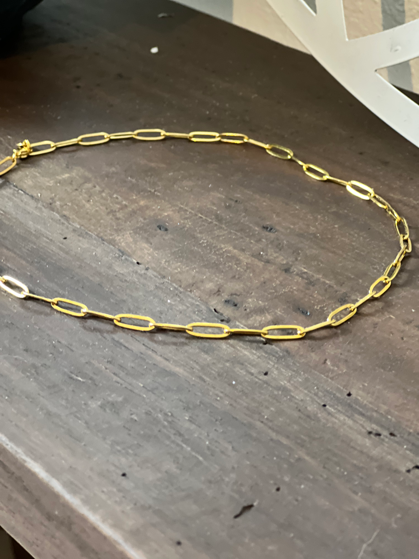 Damen Halskette Gliederkette Gold